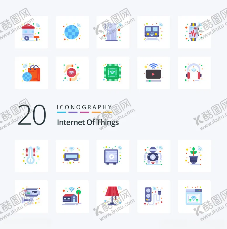 编号：18213204061121548289【酷图网】源文件下载-物联网图标集合
