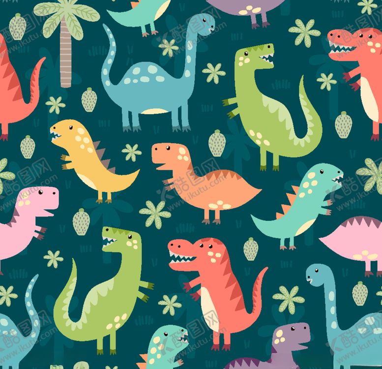 编号：82598210051134093666【酷图网】源文件下载-卡通恐龙