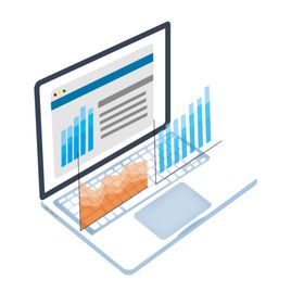 商务办公电脑2.5d立体免扣元