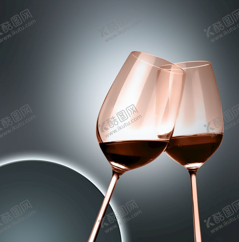编号：78618611170737518619【酷图网】源文件下载-酒杯发光圆轻奢艺术挂画装饰画