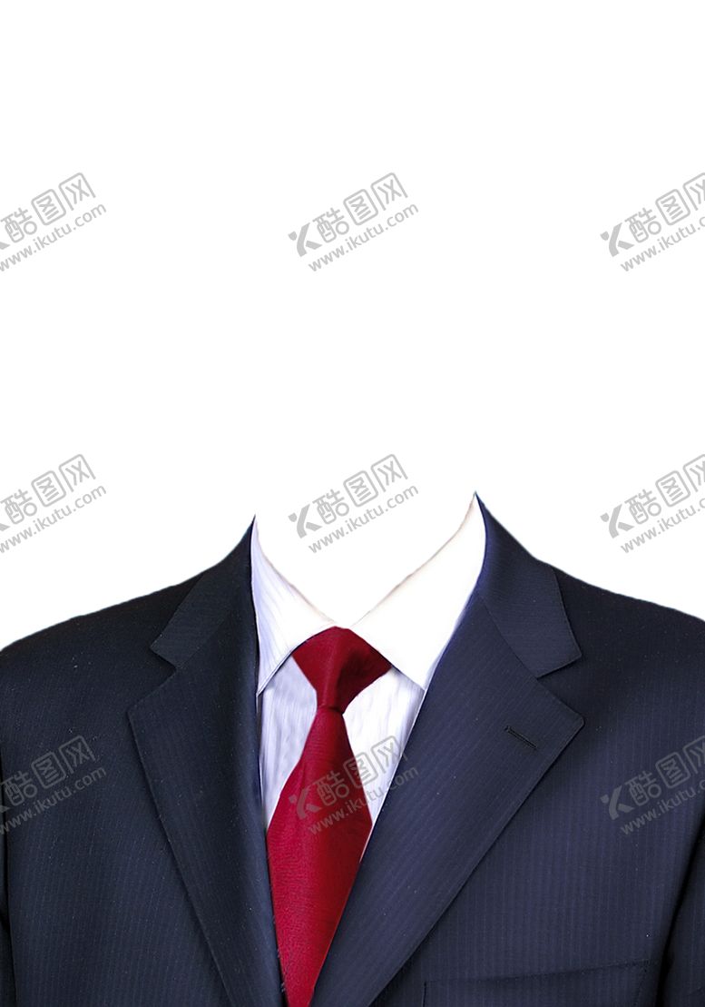 编号：43864410021803515805【酷图网】源文件下载-男士证件照衣服