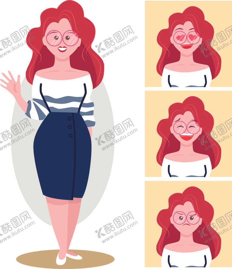 编号：73713806170118349889【酷图网】源文件下载-矢量人物素材