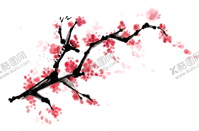 编号：33418406261828229789【酷图网】源文件下载-中国风水墨梅