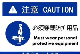 必须穿戴防护用品