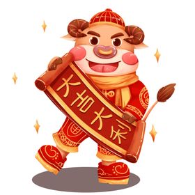 牛年形象萌2021吉祥