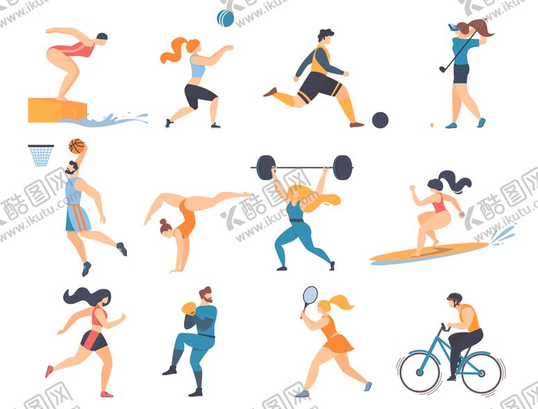 编号：34885809281508066902【酷图网】源文件下载-运动人物形态