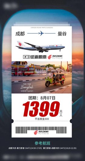 国航单机票