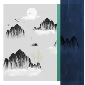 中式山水画