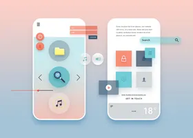 扁平插画小清新风格app页面(4)