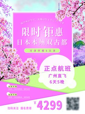 樱花节旅游海报