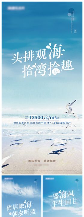 海景房地产海报