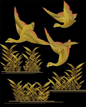 中式古典花纹背景边装饰