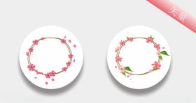 桃花边框