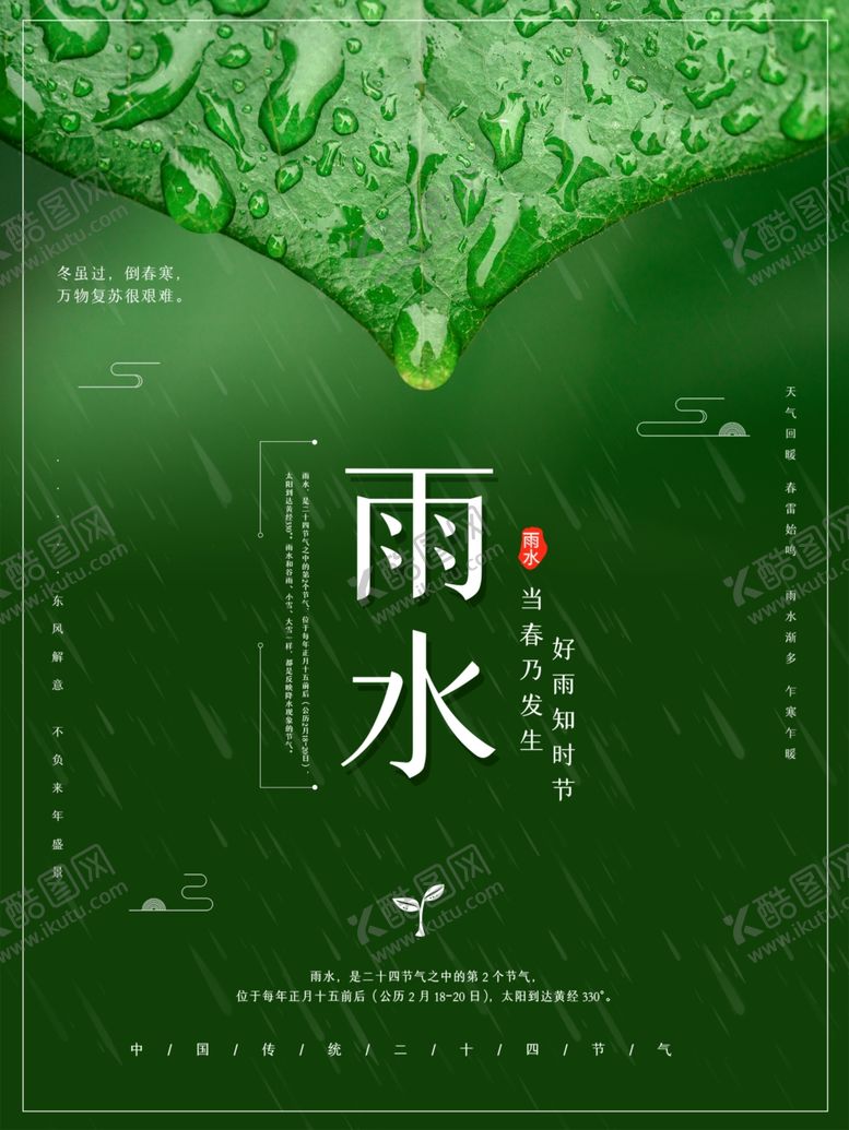 编号：13812701232158458912【酷图网】源文件下载-雨水节海报展板素材