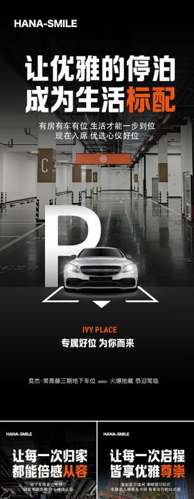 黑色质感车位P