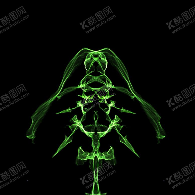 编号：60533109151025095556【酷图网】源文件下载-绿色骷髅