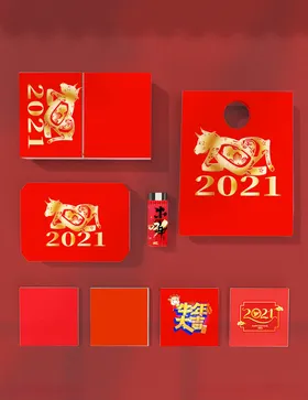 新年礼品包装样机