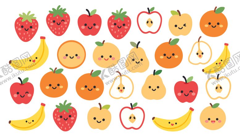 编号：84132011021629067645【酷图网】源文件下载-水果卡通图案