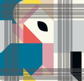 抽象几何数码印花