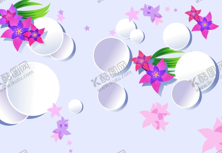 编号：70103605190043593918【酷图网】源文件下载-3D花背景墙