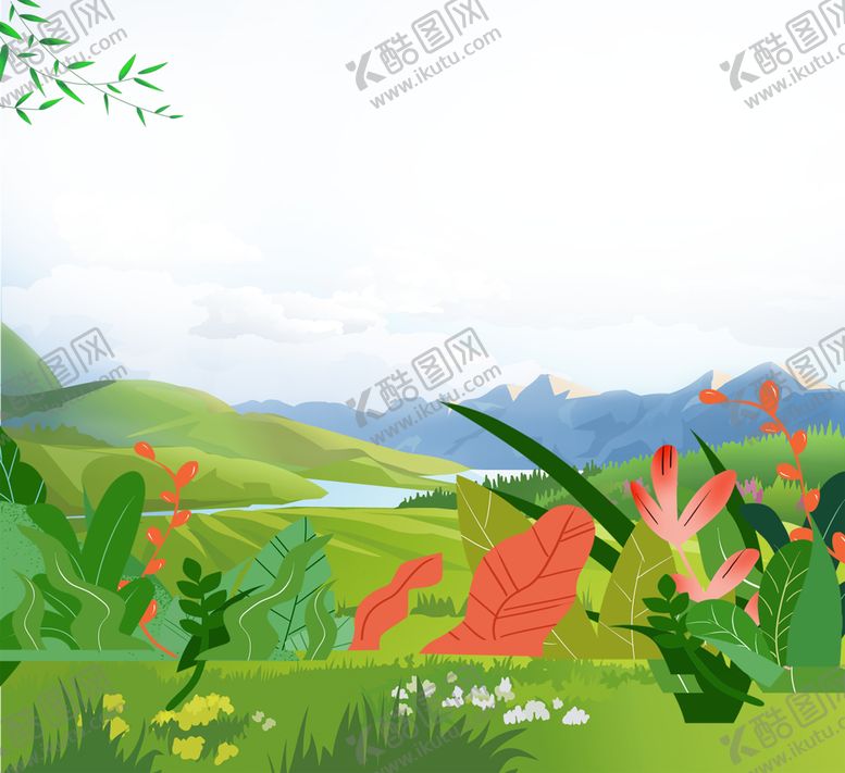 编号：59953310230454105490【酷图网】源文件下载-绿色背景