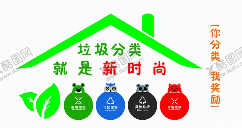 编号：37441005010108424233【酷图网】源文件下载-垃圾分类文化墙