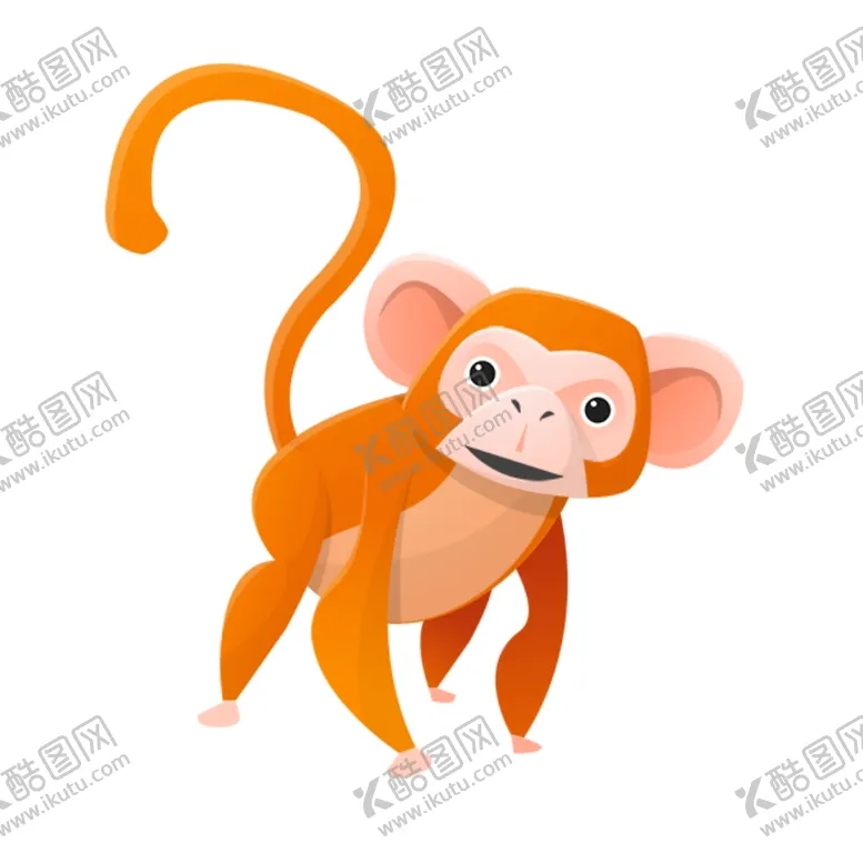 编号：43721504152126572355【酷图网】源文件下载-小猴子插画
