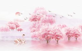山水画高清中国挂
