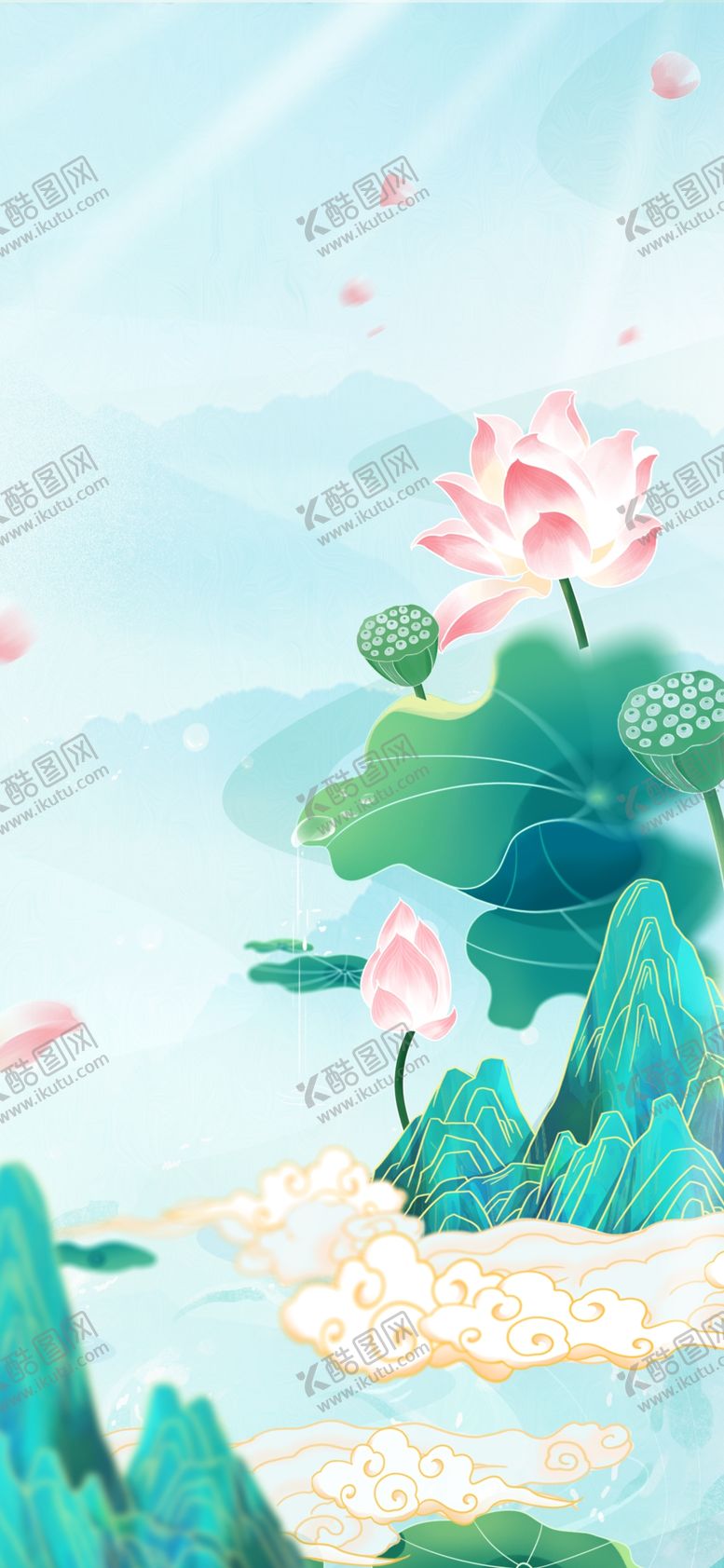 编号：78991101131429313513【酷图网】源文件下载-荷花国潮