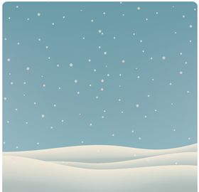 手绘沙漠星空雪花插画矢量元素