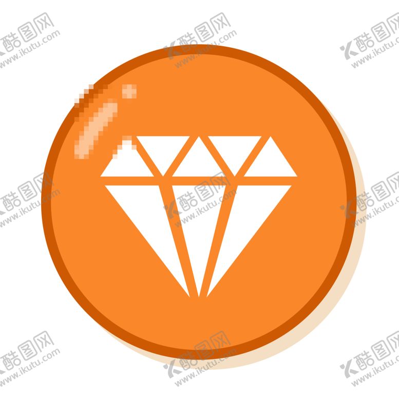 编号：52870807130203343263【酷图网】源文件下载-手绘钻石宝石水晶珠宝免扣素材