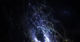炫彩粒子光线光效舞台背景星影斑感科技之影图片