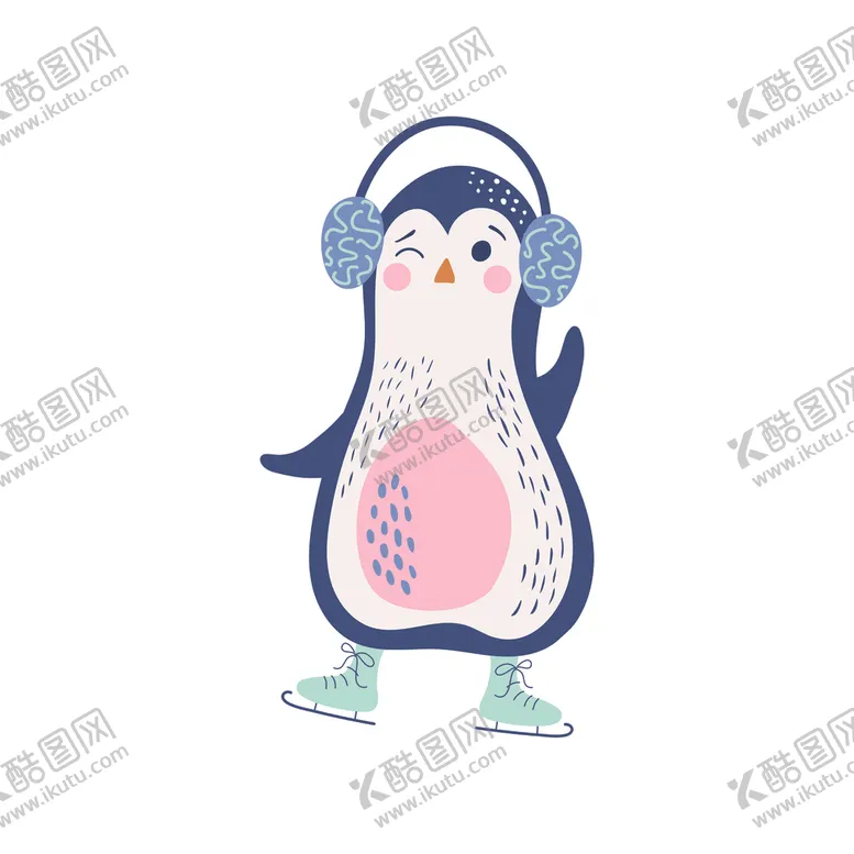 编号：61394701251422494215【酷图网】源文件下载-卡通企鹅
