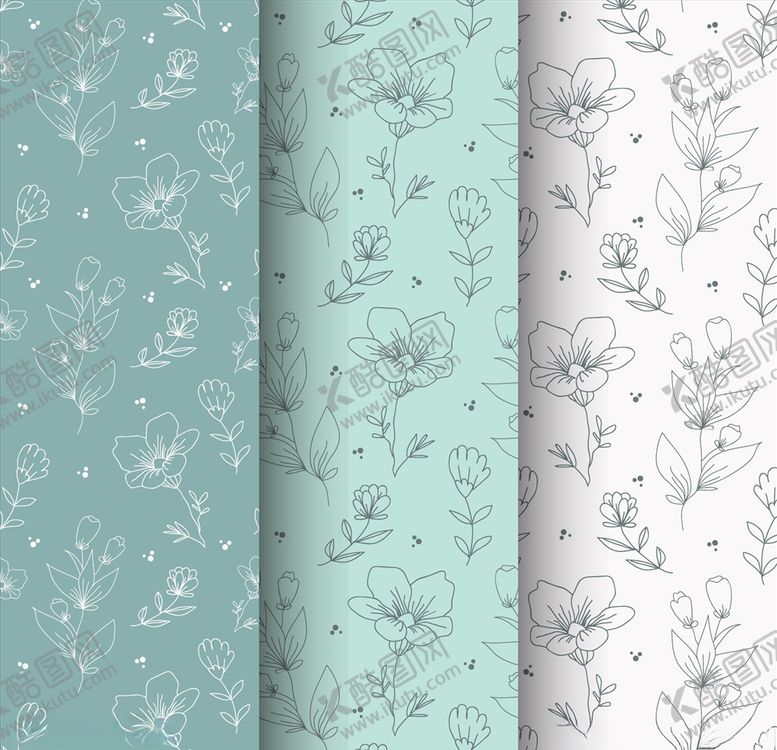 编号：33423309211347186047【酷图网】源文件下载-无缝花卉背景