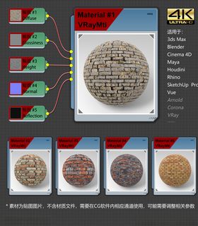 4K超清砖墙材质贴图