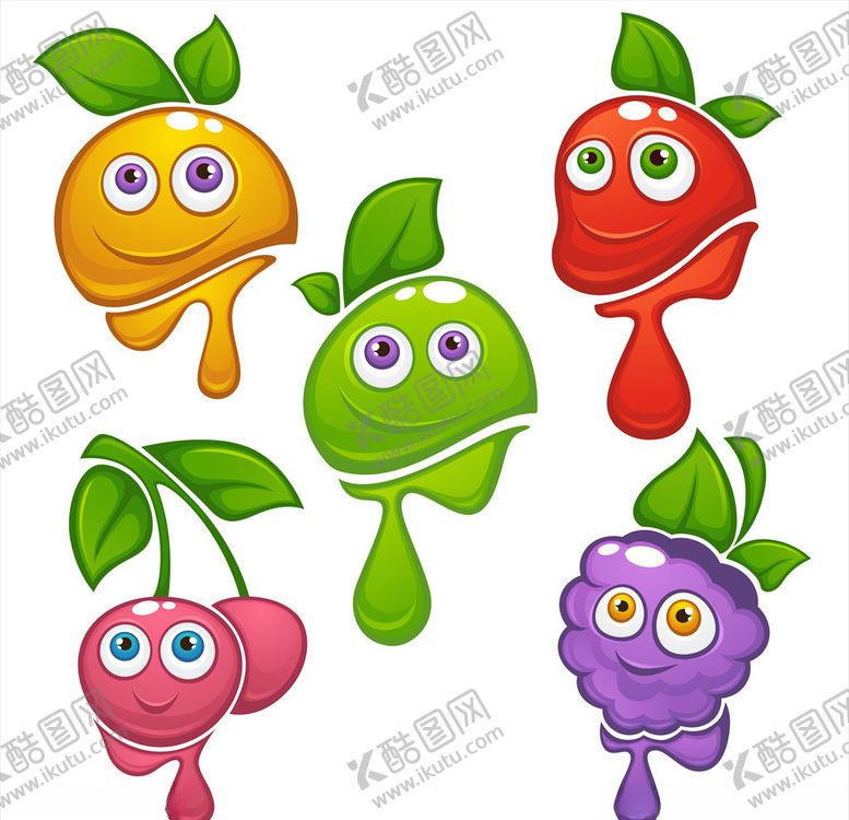 编号：21132509181603021675【酷图网】源文件下载-卡通水果