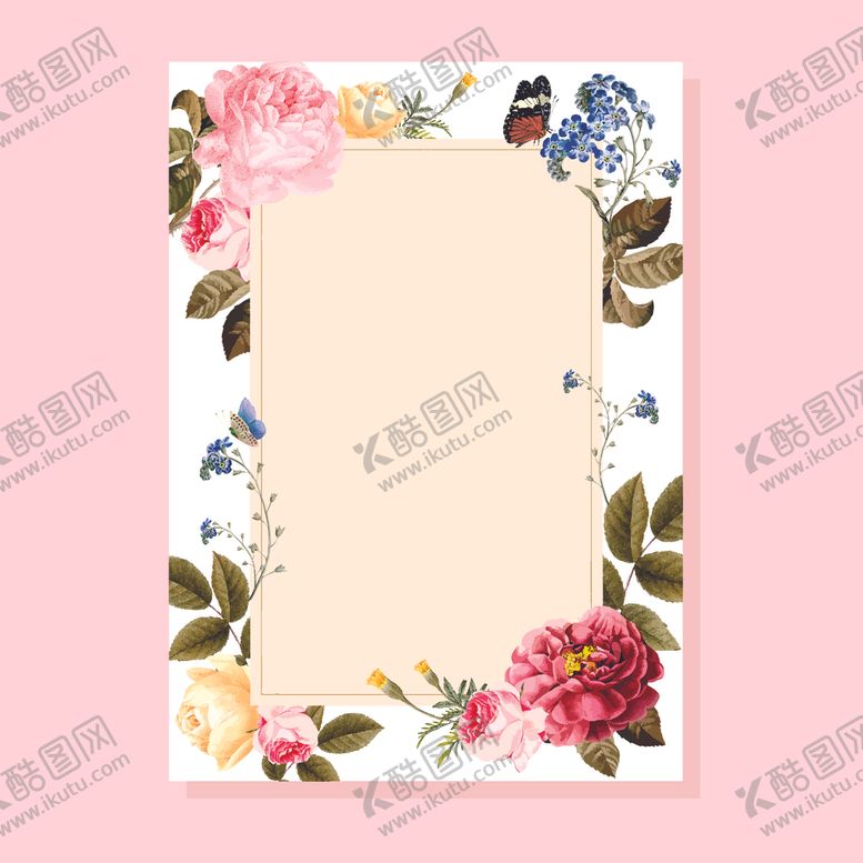 编号：98923109190755489757【酷图网】源文件下载-复古花边框