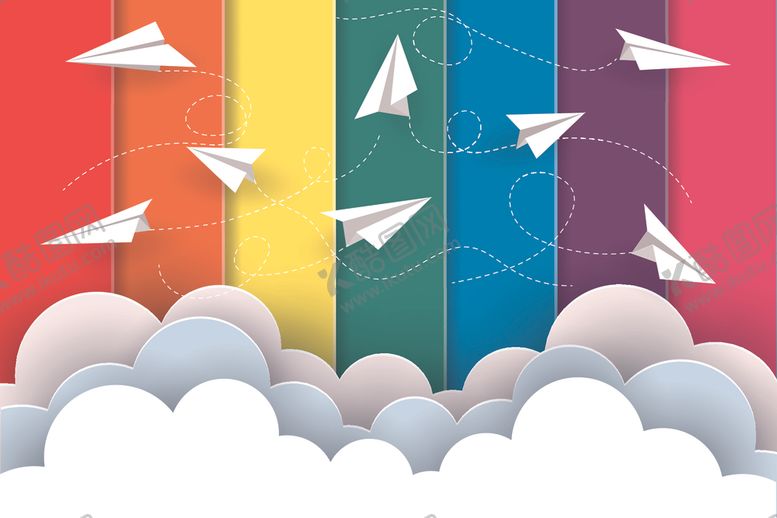 编号：51019209131521243788【酷图网】源文件下载-纸飞机概念