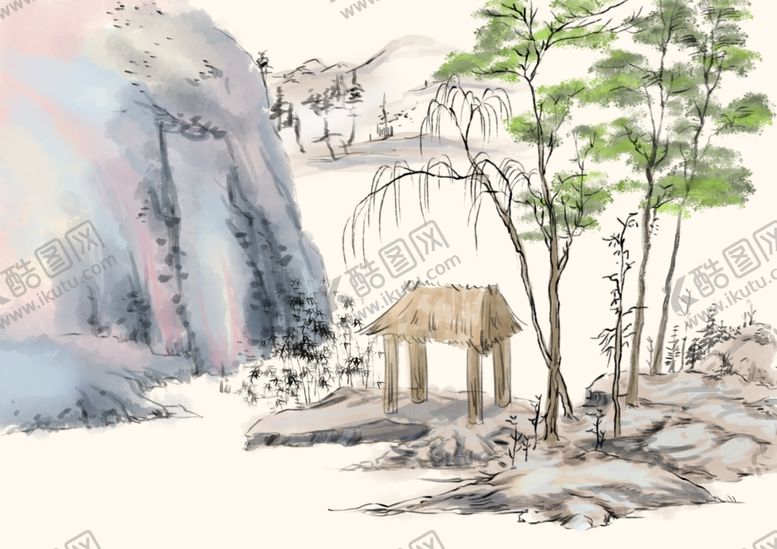 编号：91484606182007387145【酷图网】源文件下载-水墨山水