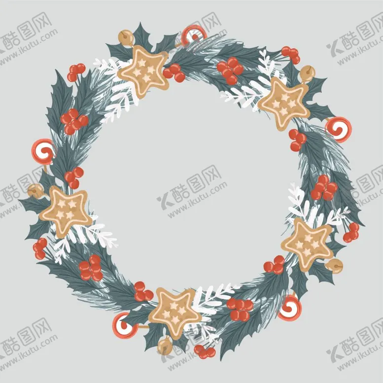 编号：02316910031614155946【酷图网】源文件下载-圣诞花环