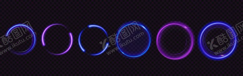 编号：21380911200644728964【酷图网】源文件下载-圆形光环装饰素材