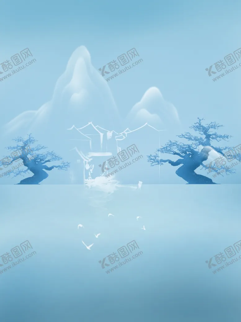编号：90593202051143481964【酷图网】源文件下载-山水极简新中式背景
