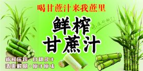 鲜榨果汁甘蔗汁