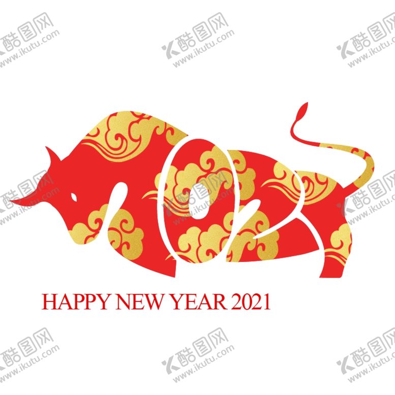 编号：93977205112354405047【酷图网】源文件下载-牛年素材