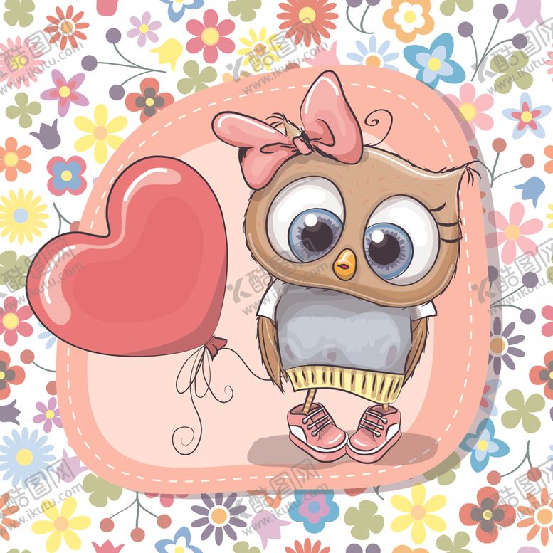 编号：83629410200332315721【酷图网】源文件下载-卡通猫头鹰