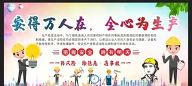 安全生产标语挂画海报施工海报