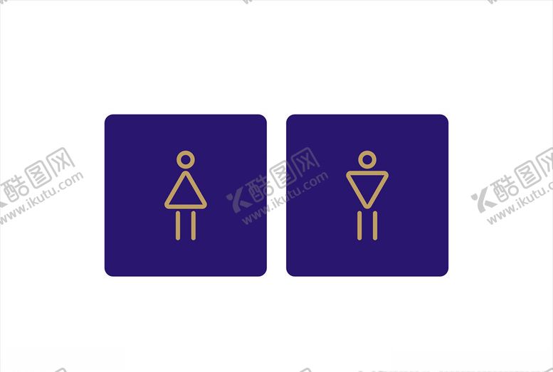 编号：16726210080517084557【酷图网】源文件下载-男厕女厕图标设计矢量