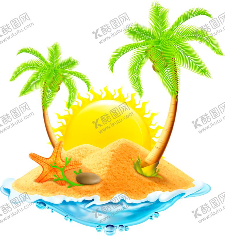 编号：41751710130255467670【酷图网】源文件下载-夏日沙滩