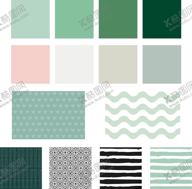 编号：98755604031928585773【酷图网】源文件下载-多彩几何图案配色方案