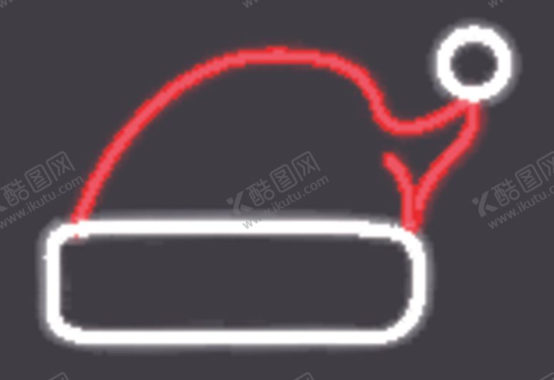 编号：61038809211907064837【酷图网】源文件下载-霓虹灯圣诞帽